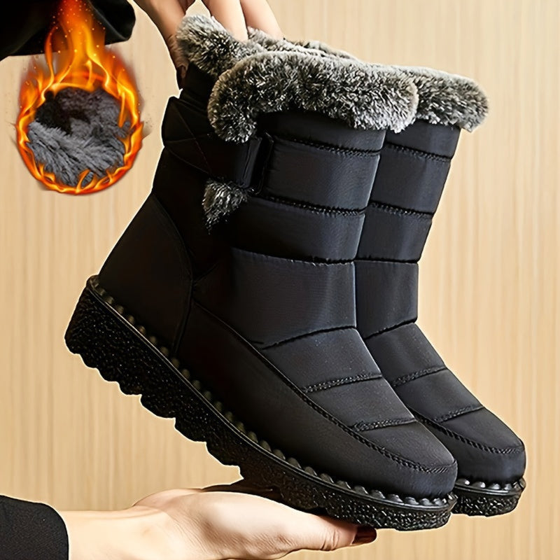 Bottes Larges Femme à Scratch, 4 Coloris – coloris noir