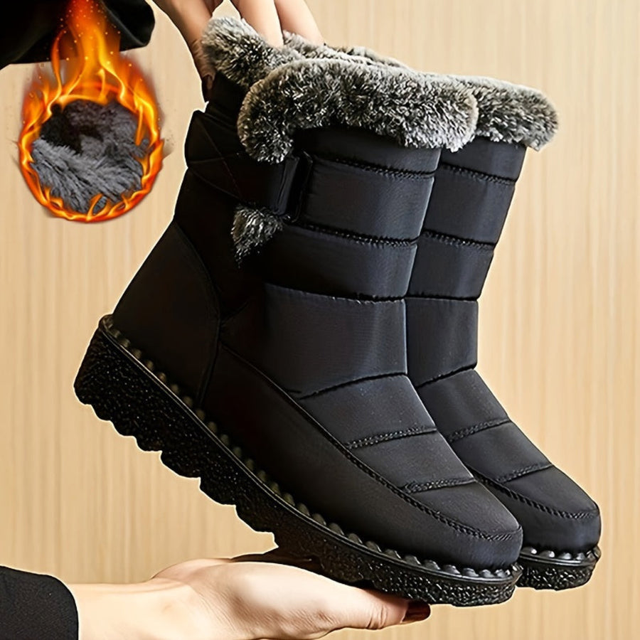 Bottes Larges Femme à Scratch, 4 Coloris – coloris noir