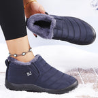 Bottes de Neige Femme Matelassées à Enfiler, 10 Coloris – coloris bleu
