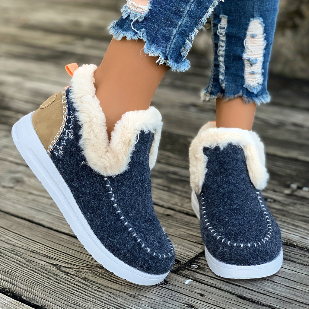 Bottines Femme à Enfiler, Semelle Épaisse, 5 Coloris, vue 3