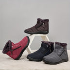 Bottes de Neige Femme Zippées, Doublure Flanelle, 4 Coloris